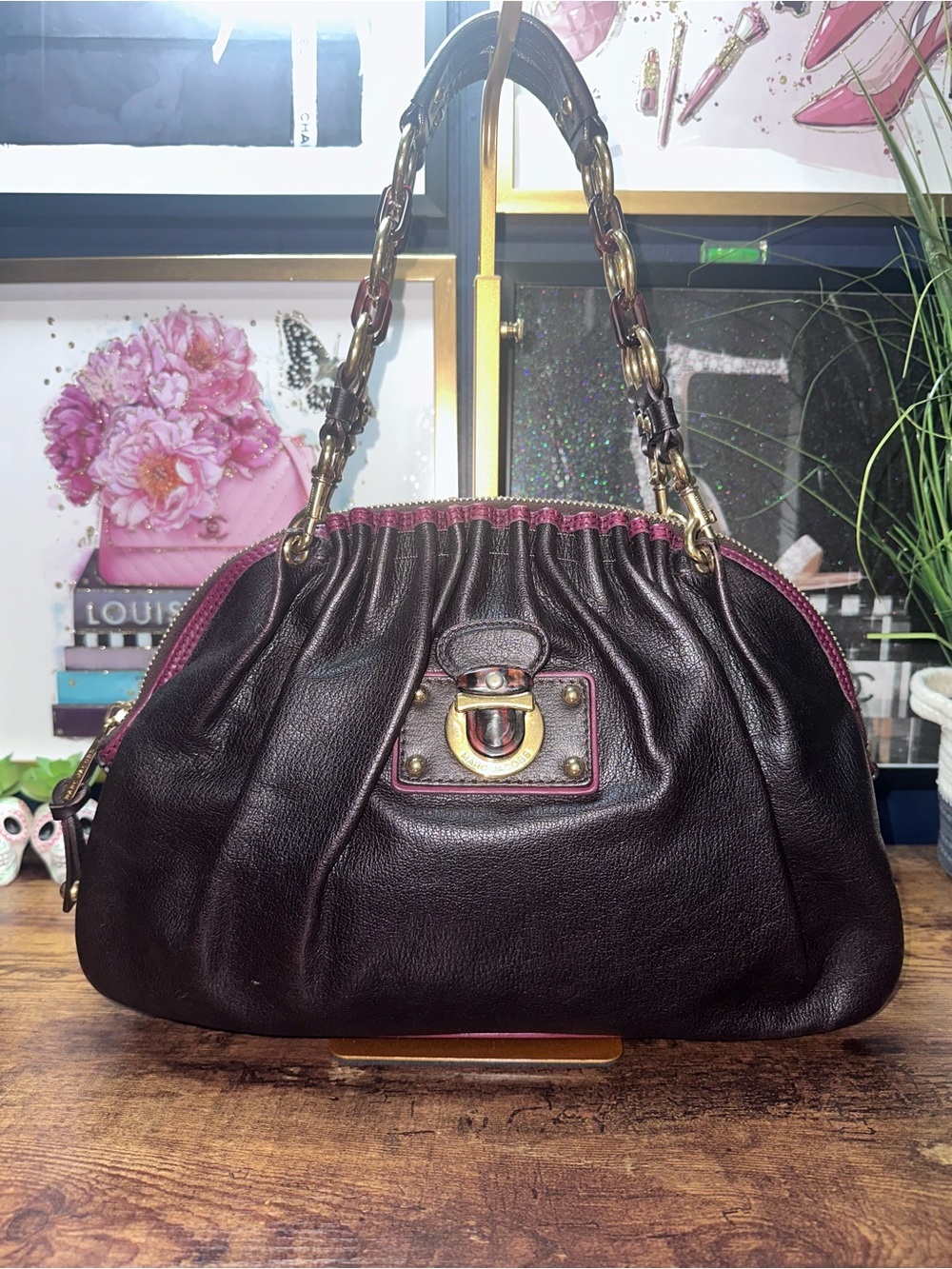Vintage Marc Jacobs Capra Lou Leather Satchel Bag - 2006 Collection